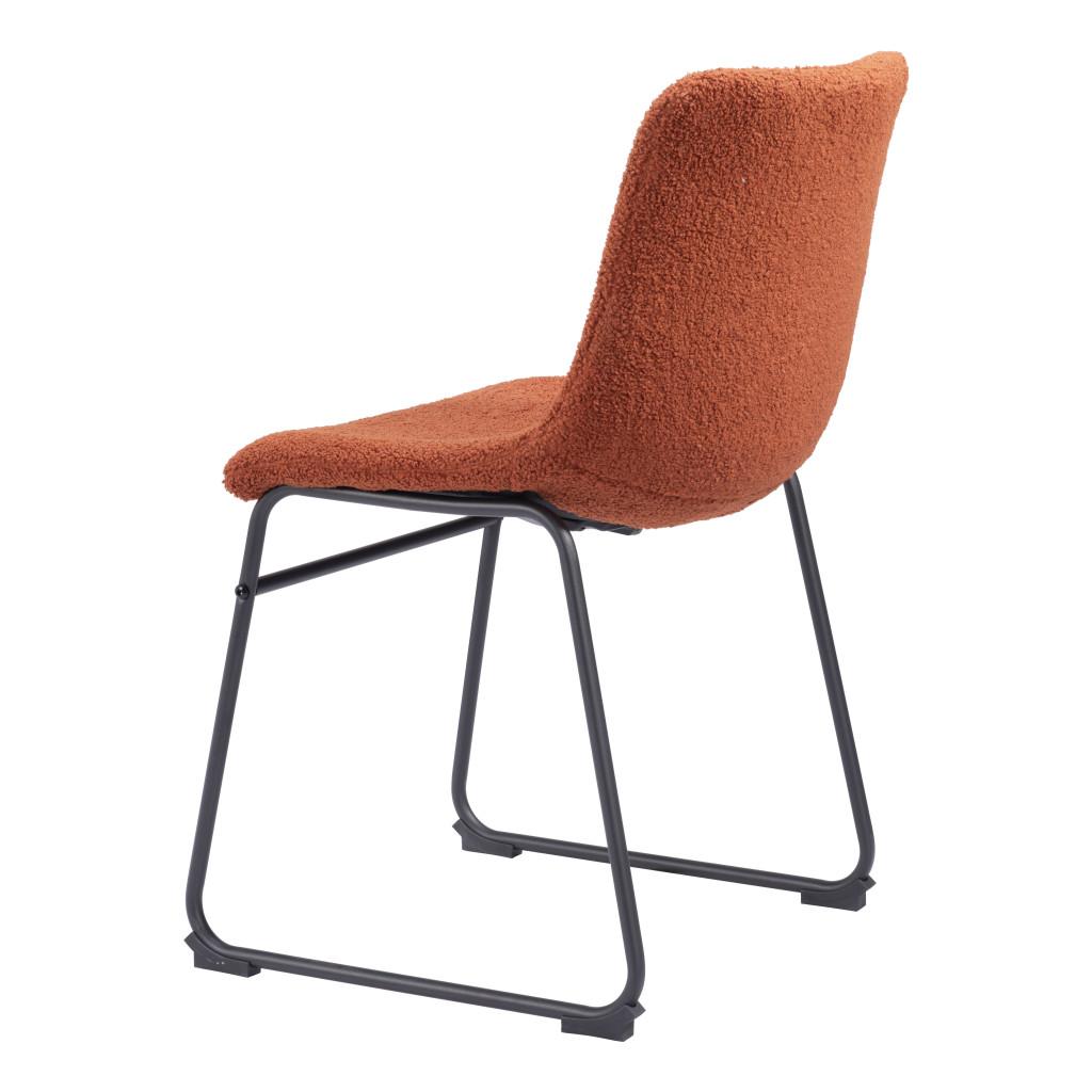ZUO Smart Dining Chair (Set of 2) Burnt Orange