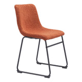 ZUO Smart Dining Chair (Set of 2) Burnt Orange