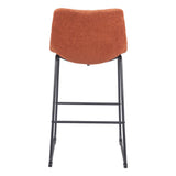 ZUO Smart Barstool (Set of 2) Burnt Orange