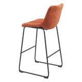 ZUO Smart Barstool (Set of 2) Burnt Orange