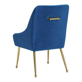 ZUO Maxine Dining Chair Navy Blue & Gold