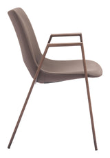 ZUO Desi Dining Chair (Set of 2) Brown & Walnut
