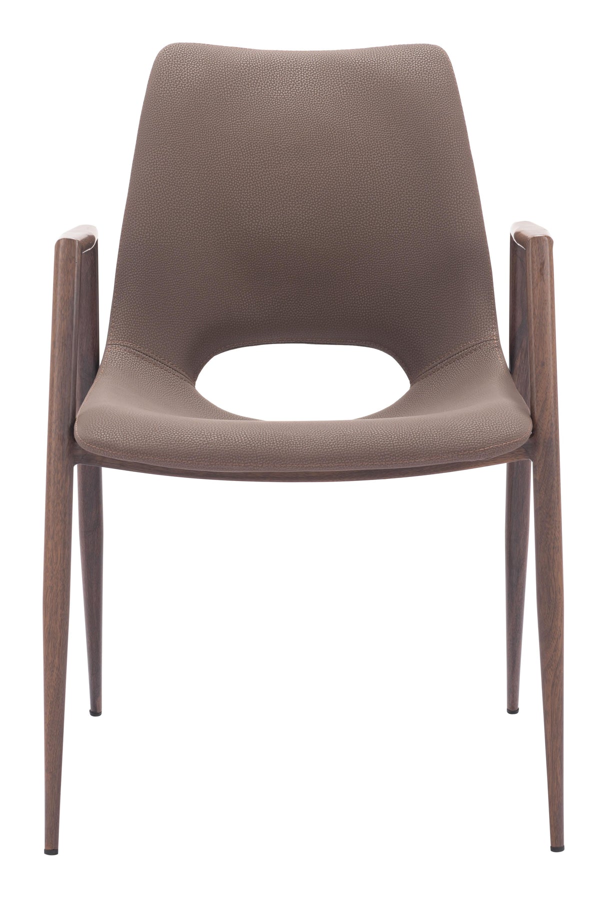 ZUO Desi Dining Chair (Set of 2) Brown & Walnut
