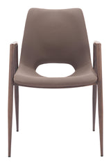 ZUO Desi Dining Chair (Set of 2) Brown & Walnut