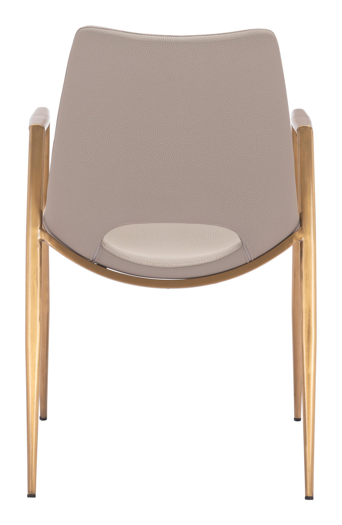 ZUO Desi Dining Chair (Set of 2) Beige & Gold