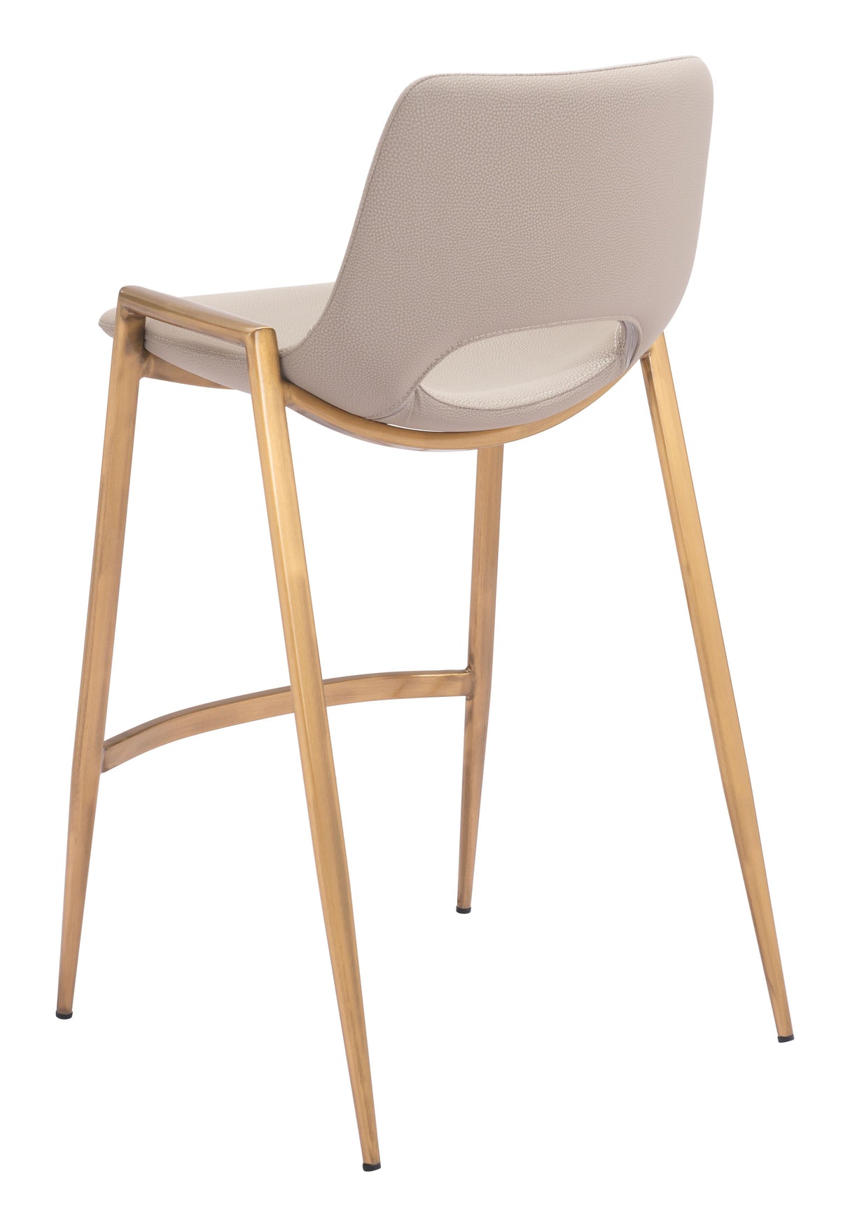 ZUO Desi Counter Stool (Set of 2) Beige & Gold