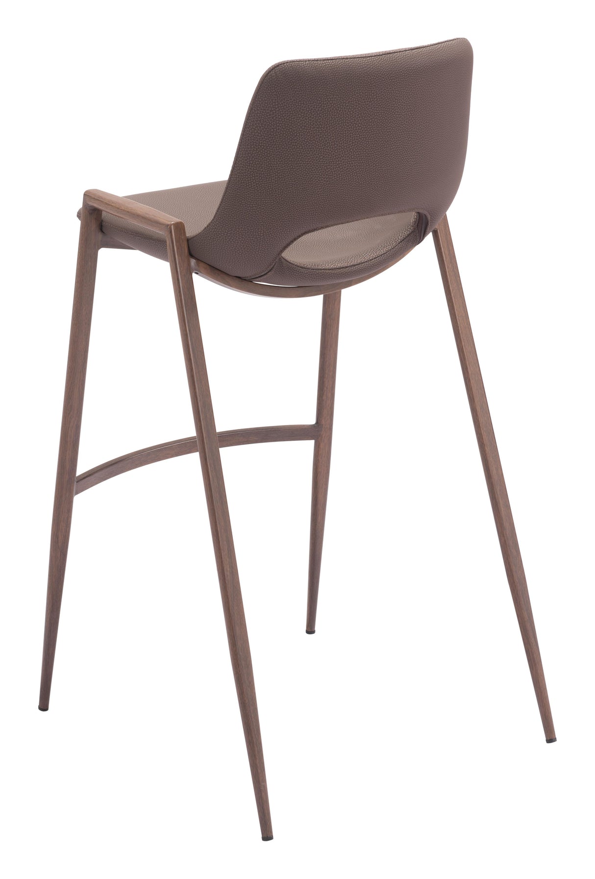 ZUO Desi Barstool (Set of 2) Brown & Walnut