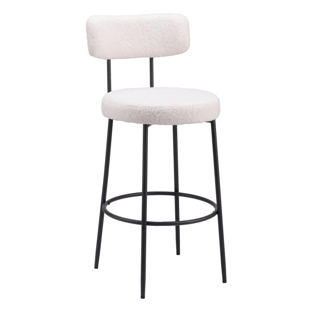 ZUO Blanca Barstool (Set of 2) Ivory