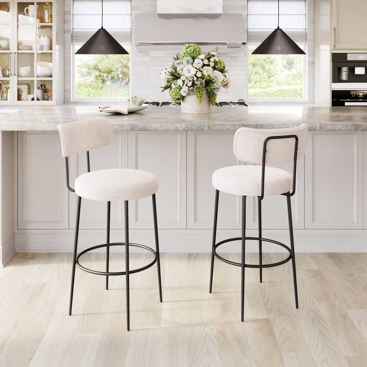 ZUO Blanca Barstool (Set of 2) Ivory