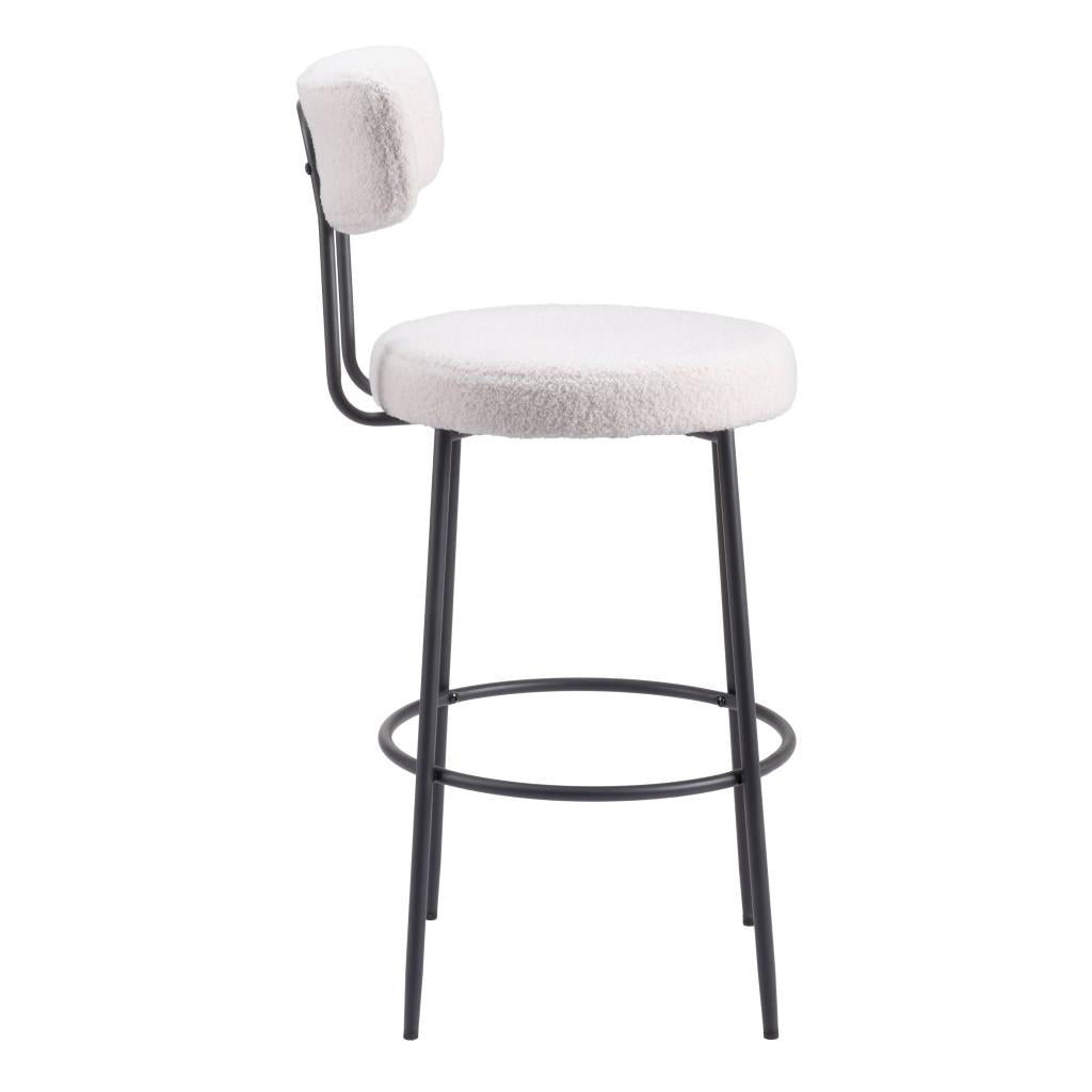 ZUO Blanca Barstool (Set of 2) Ivory