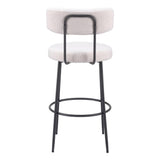 ZUO Blanca Barstool (Set of 2) Ivory