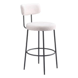 ZUO Blanca Barstool (Set of 2) Ivory