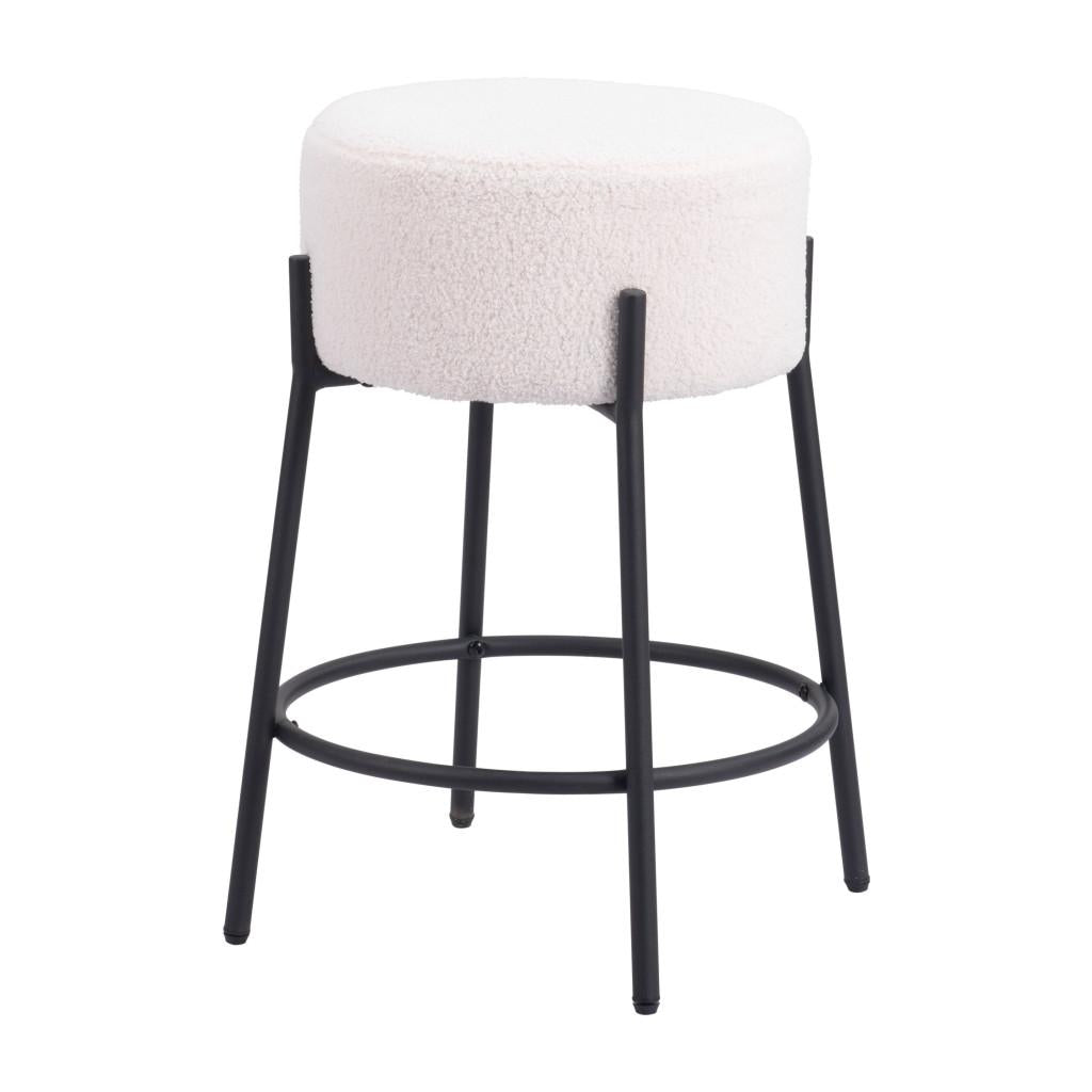 ZUO Blanche Counter Stool (Set of 2) Ivory