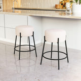 ZUO Blanche Counter Stool (Set of 2) Ivory