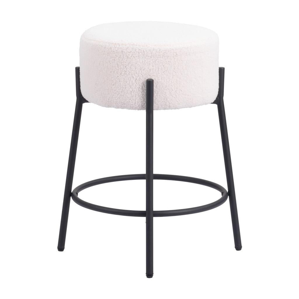 ZUO Blanche Counter Stool (Set of 2) Ivory
