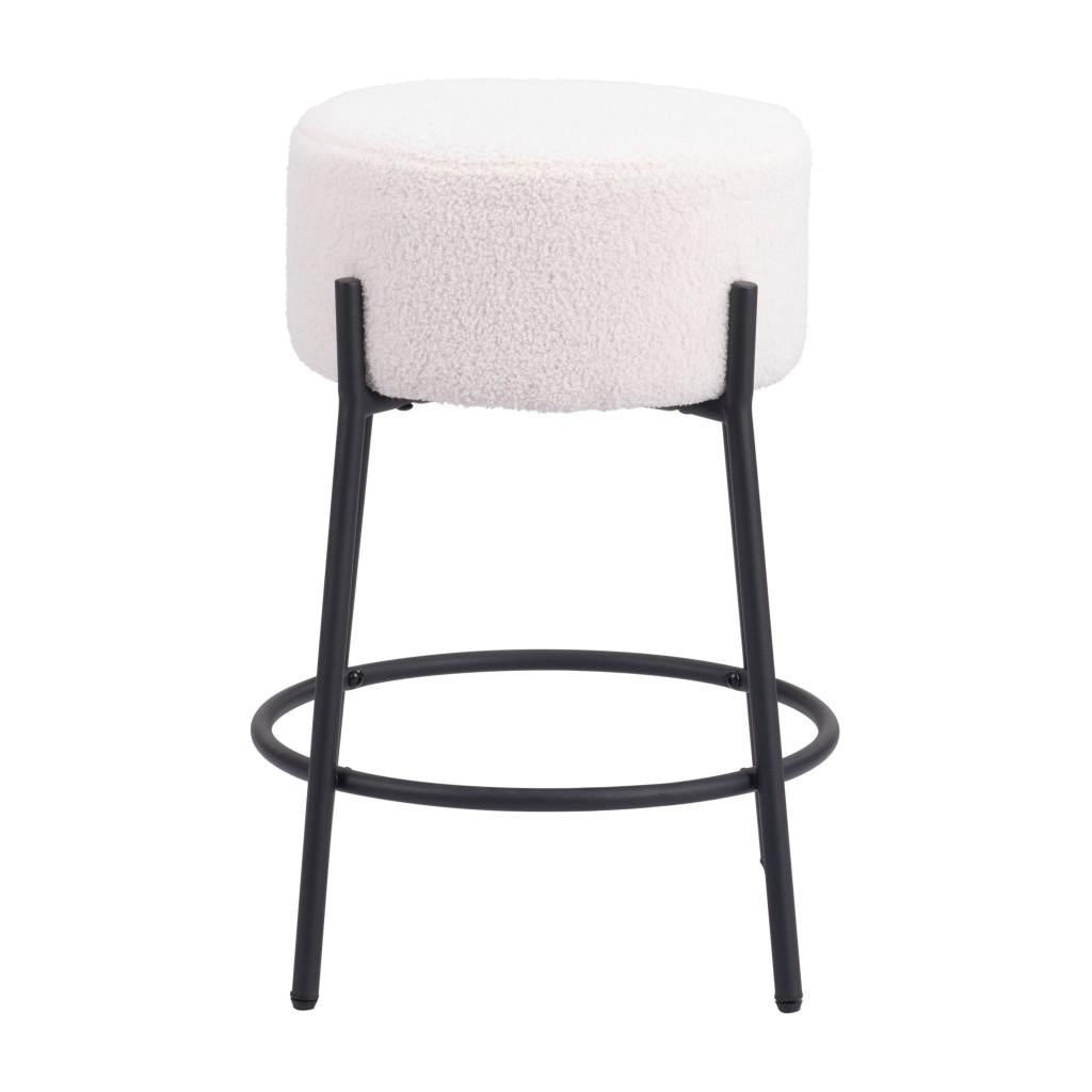 ZUO Blanche Counter Stool (Set of 2) Ivory