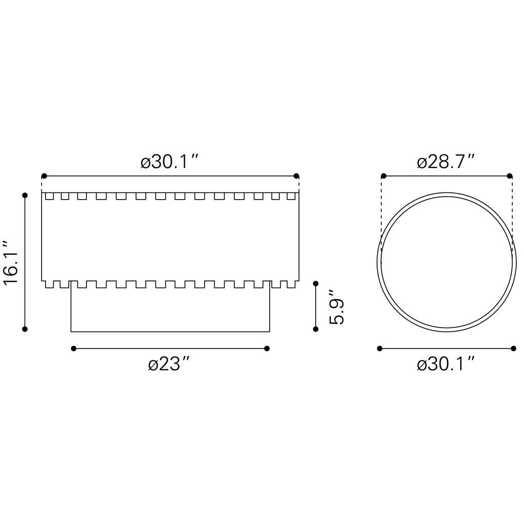 ZUO Bombay Coffee Table Natural