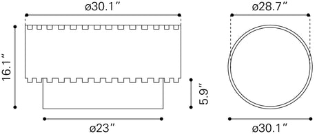 ZUO Bombay Coffee Table Natural