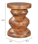 ZUO Kerala Side Table Walnut