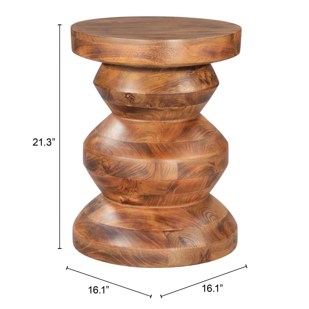 ZUO Kerala Side Table Walnut