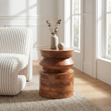 ZUO Kollam Side Table Walnut