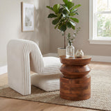 ZUO Kollam Side Table Walnut