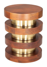 ZUO Marigot Side Table Walnut