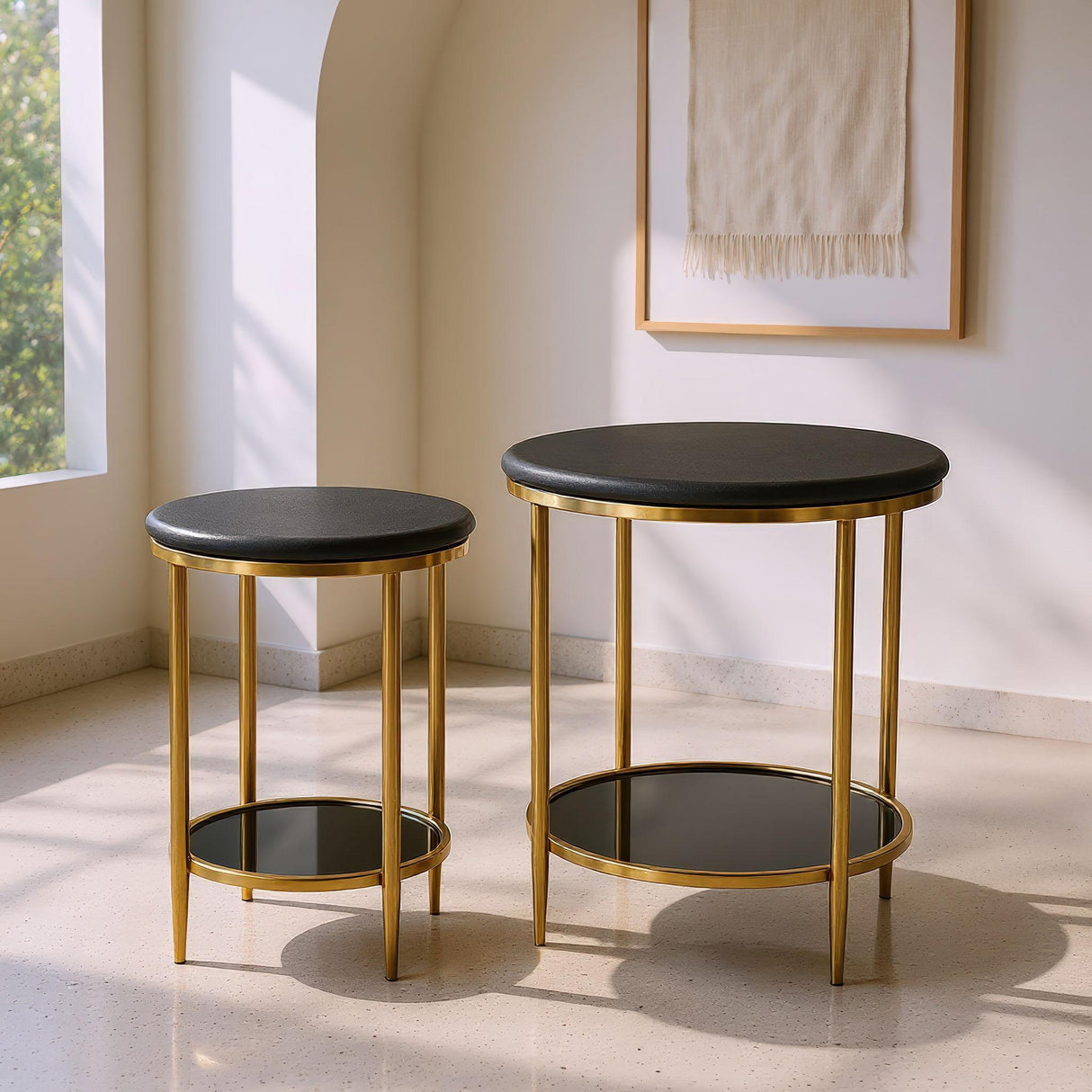 ZUO Koper Coffee Table Set (2-Piece) Black