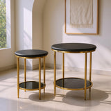 ZUO Koper Coffee Table Set (2-Piece) Black