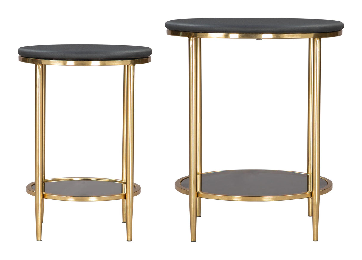 ZUO Koper Coffee Table Set (2-Piece) Black
