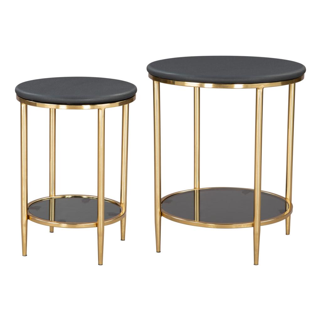 ZUO Koper Coffee Table Set (2-Piece) Black