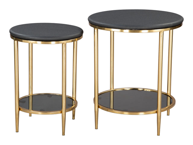 ZUO Koper Coffee Table Set (2-Piece) Black