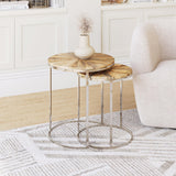 ZUO Bari Nesting Table Set (2-Piece) Natural