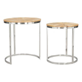 ZUO Bari Nesting Table Set (2-Piece) Natural