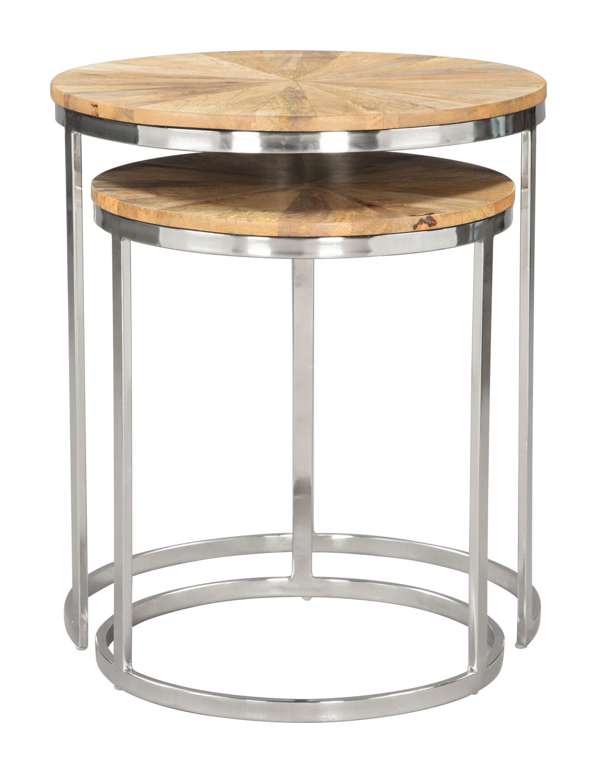 ZUO Bari Nesting Table Set (2-Piece) Natural
