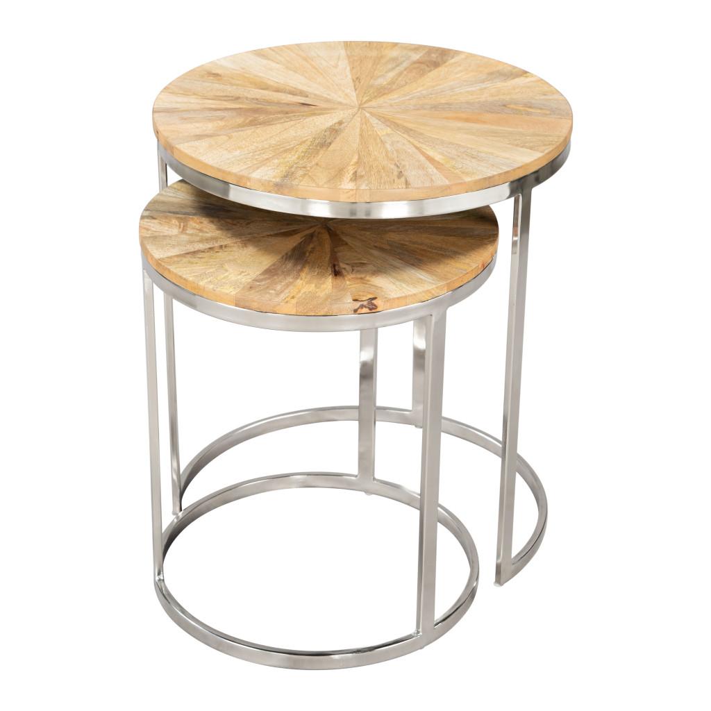 ZUO Bari Nesting Table Set (2-Piece) Natural