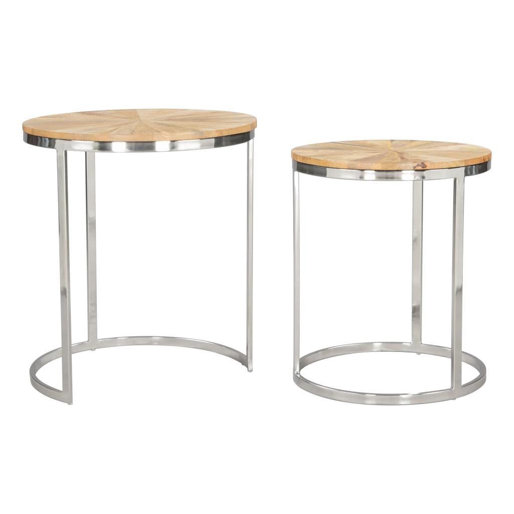 ZUO Bari Nesting Table Set (2-Piece) Natural