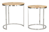 ZUO Bari Nesting Table Set (2-Piece) Natural