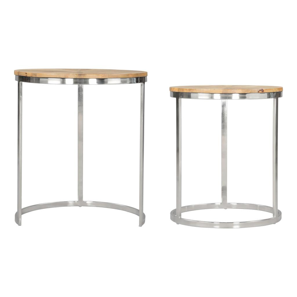 ZUO Bari Nesting Table Set (2-Piece) Natural