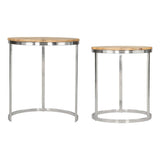 ZUO Bari Nesting Table Set (2-Piece) Natural