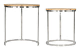 ZUO Bari Nesting Table Set (2-Piece) Natural