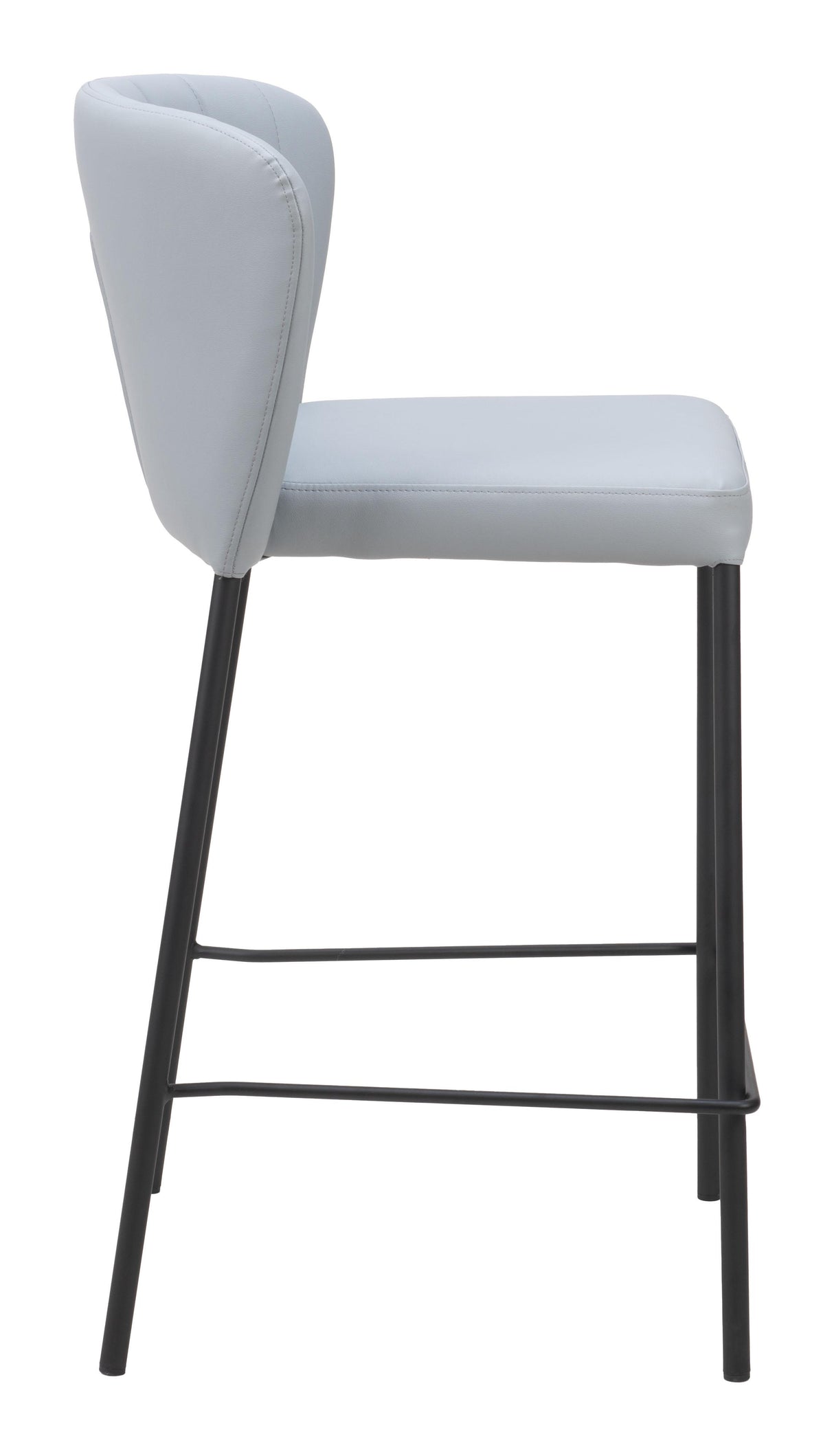 ZUO Linz Counter Stool (Set of 2) Gray