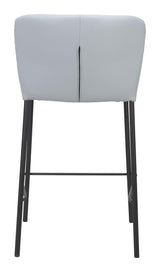 ZUO Linz Counter Stool (Set of 2) Gray