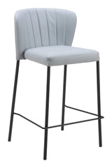 ZUO Linz Counter Stool (Set of 2) Gray