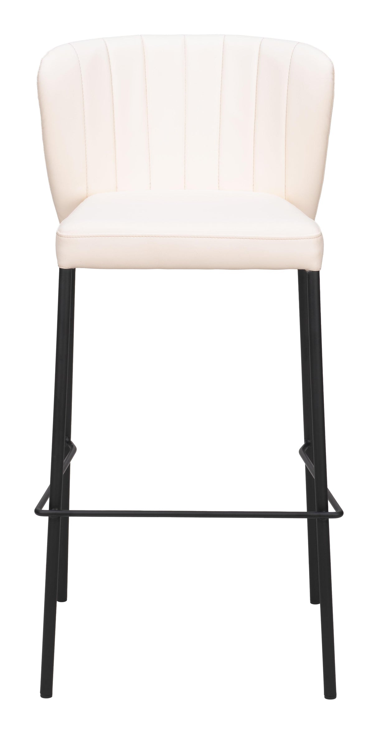 ZUO Linz Barstool (Set of 2) Cream
