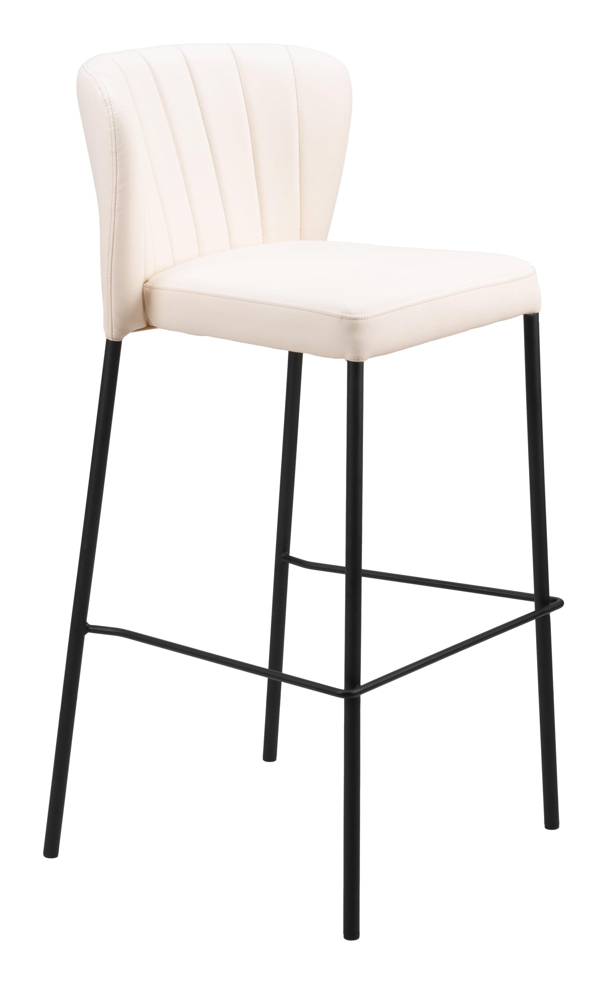 ZUO Linz Barstool (Set of 2) Cream