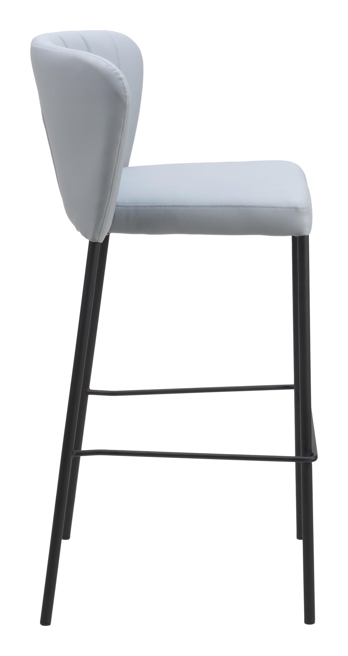 ZUO Linz Barstool (Set of 2) Gray