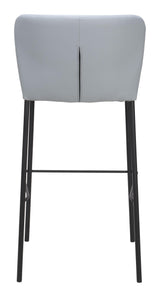 ZUO Linz Barstool (Set of 2) Gray