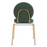 ZUO Odessa Dining Chair (Set of 2) Green & Gold