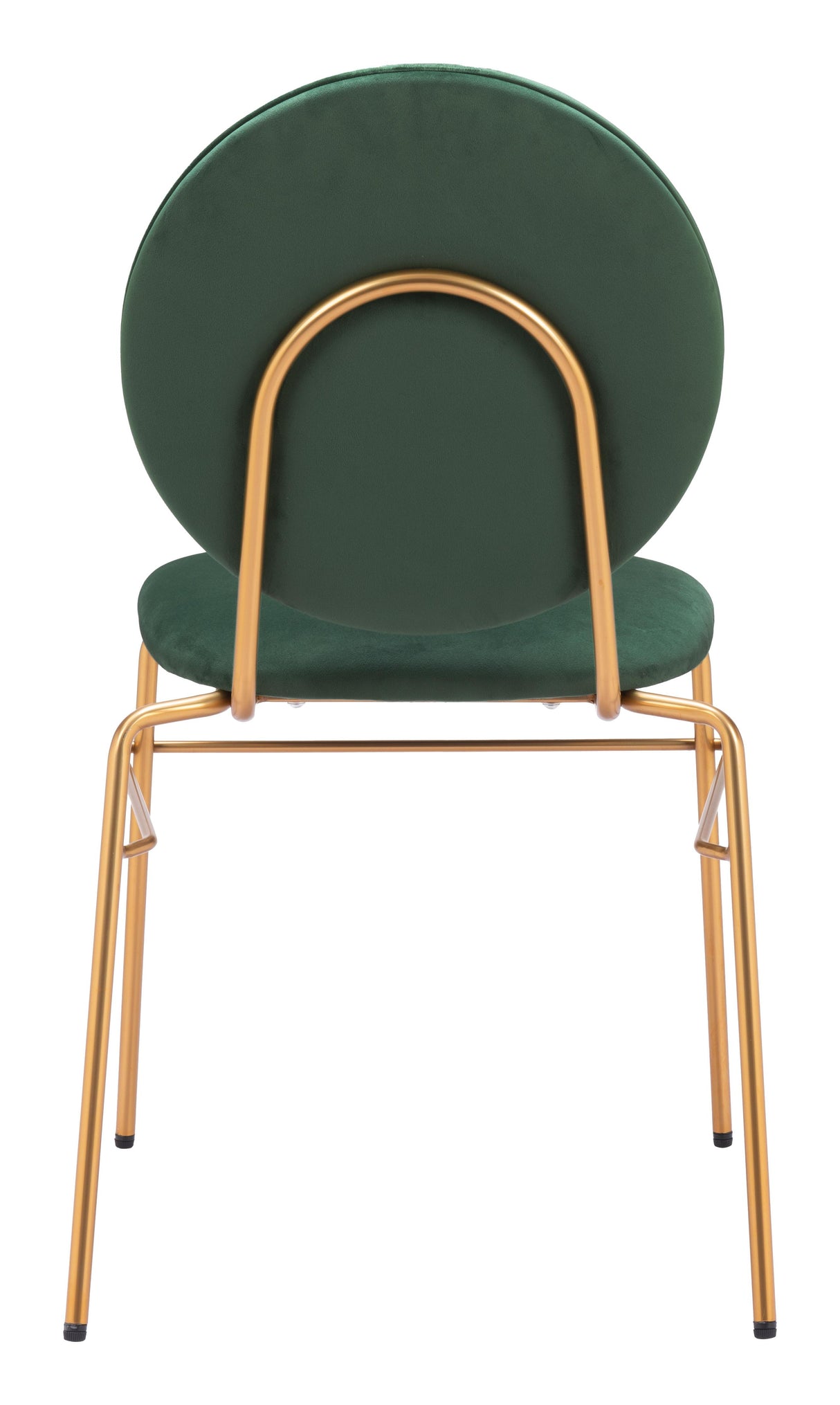 ZUO Odessa Dining Chair (Set of 2) Green & Gold